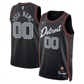 Maillot Homme Detroit Pistons Personnalisable 2023-24 Nike City Edition Noir Swingman